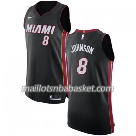 Maillot Homme Miami Heat Tyler Johnson 8 Nike 2017-18 Noir Swingman